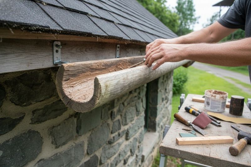 Wooden Gutter Repair